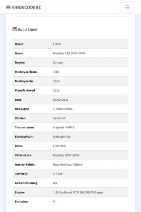 Ford Mondeo Titanium - Liftback - 7000 € / 13690.81 лв. - 66626689 13 | Car24.bg Ford Mondeo Titanium - Liftback - 7000 € / 13690.81 лв. - 66626689 13