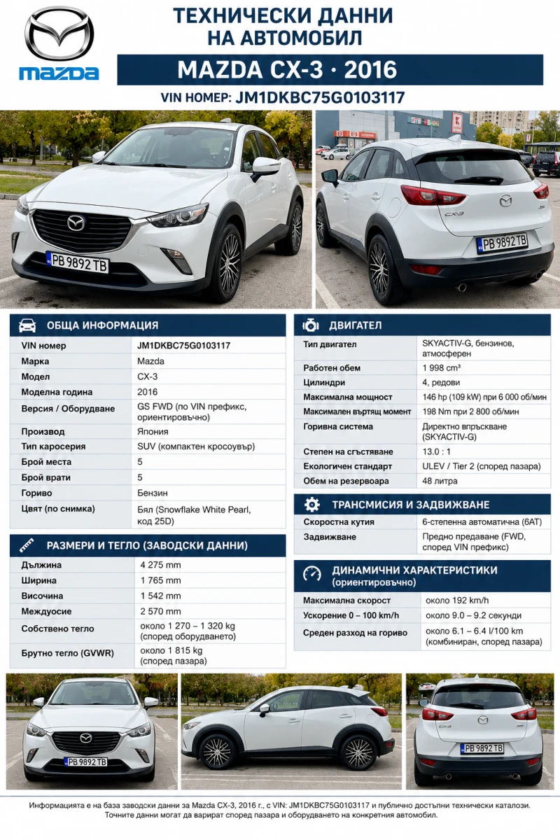 Mazda CX-3 - 12500 € - 39091003 1 | Car24.bg Mazda CX-3 - 12500 € - 39091003 1