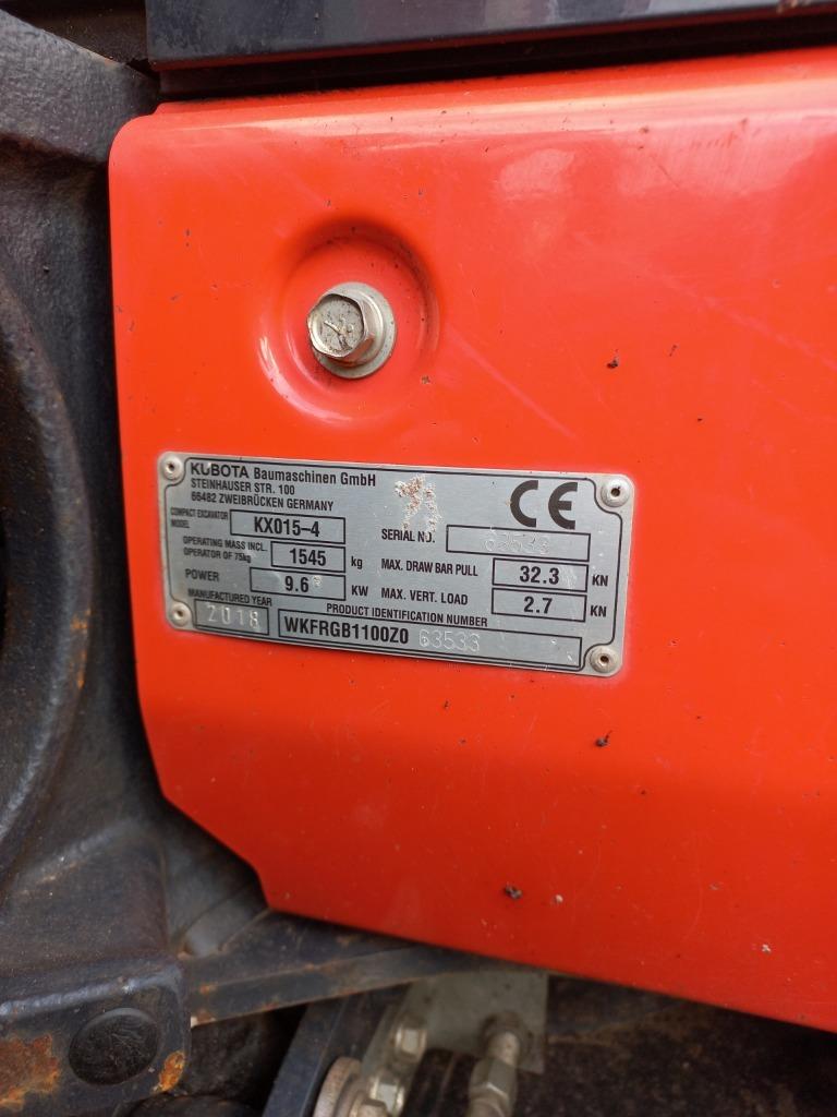 Багер Kubota KX015-4 - изображение 5