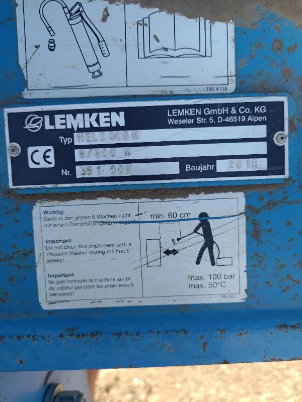 Брана Lemken Heliodor 8/900 - изображение 7