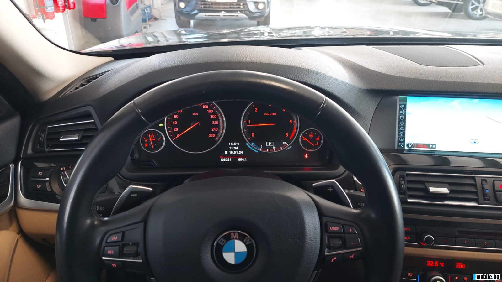 BMW 520 2.0D 8SP AUTO-VNOS IT-FULL-SERVIZNA IST-TOP-LIZING | Mobile.bg   12