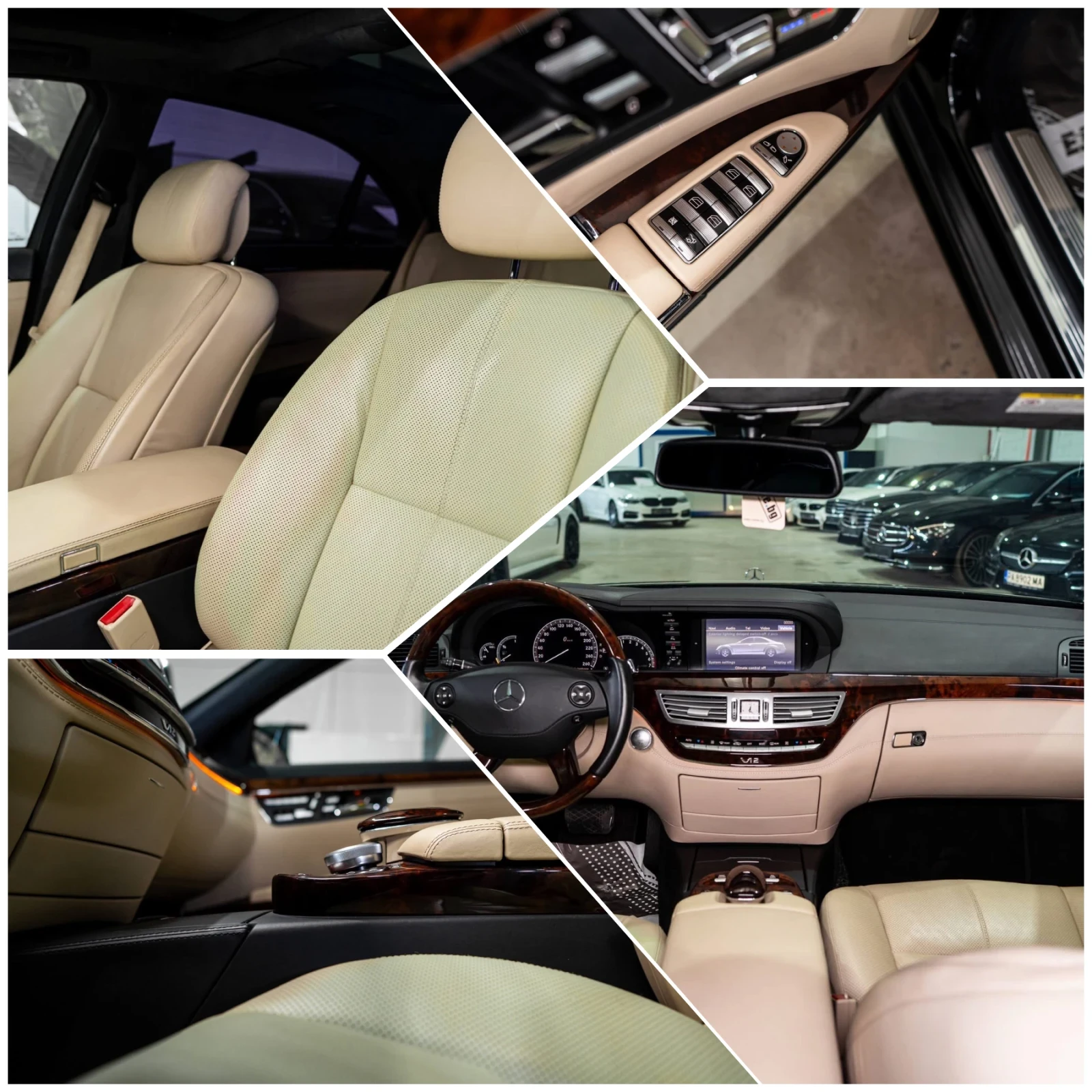 Mercedes-Benz S 600 V12 BITURBO LONG AMG PACK ПАНО H&K ЛИЗИНГ 100%, снимка 16 - Автомобили и джипове - 54521571
