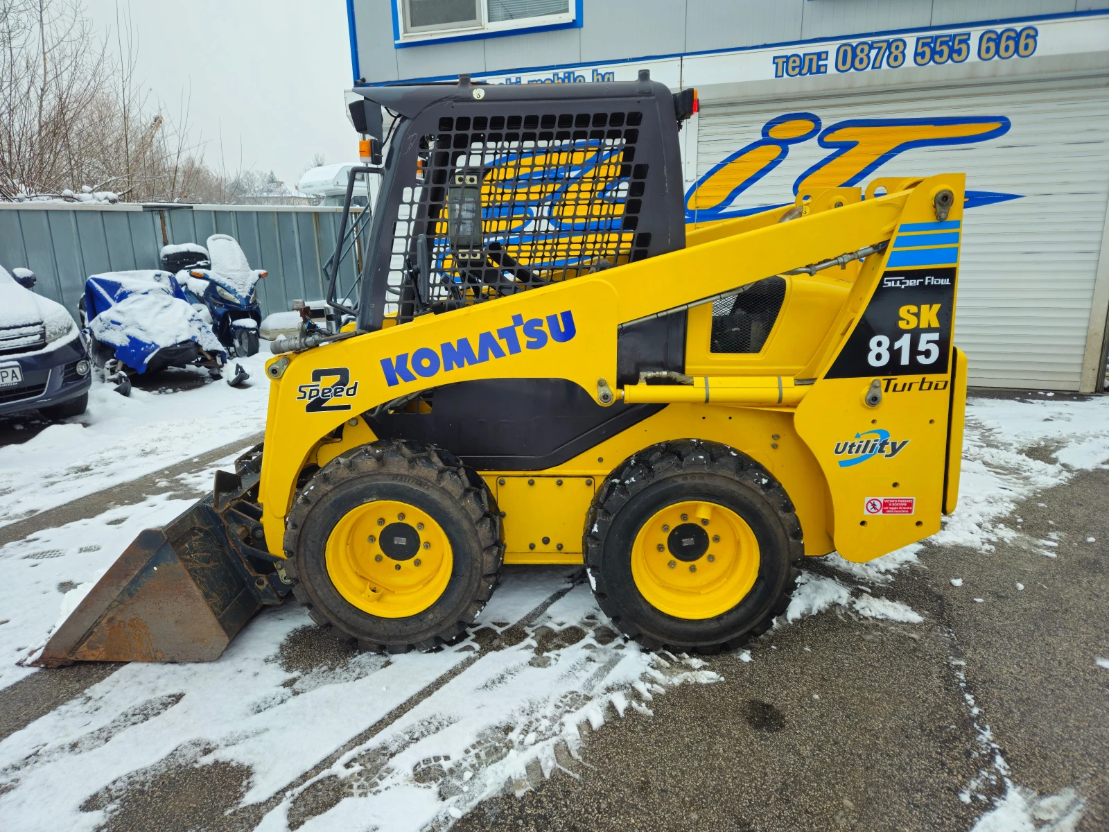 Мини челни товарачи Komatsu SK-815-16V-TURBO-HF-2 SPEED1600часа. - изображение 4