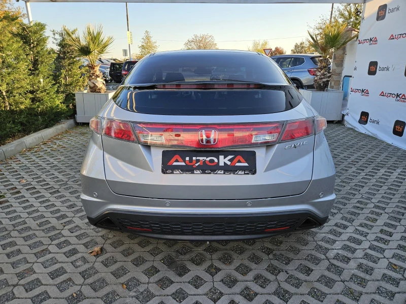 Honda Civic 1.8i-140kc= 6СКОРОСТИ= ПАНОРАМА= ПОДГРЕВ= КОЖА, снимка 4 - Автомобили и джипове - 47856115