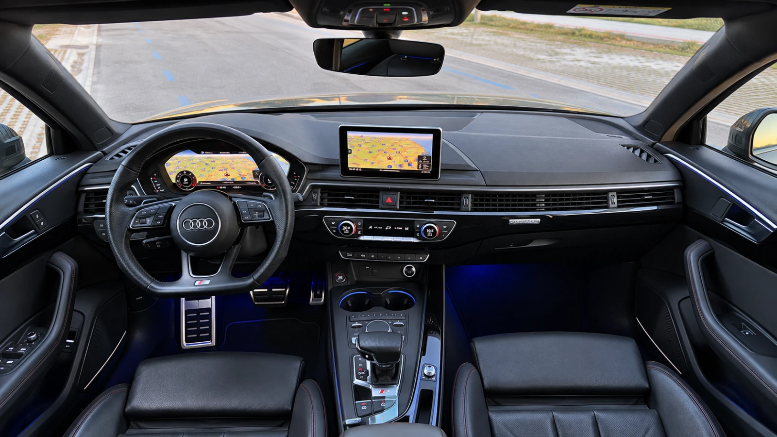 Audi A4 4.0TDI* 190KC* S-LINE* MATRIX* VIRTUAL COCKPIT* NA, снимка 9 - Автомобили и джипове - 56340114