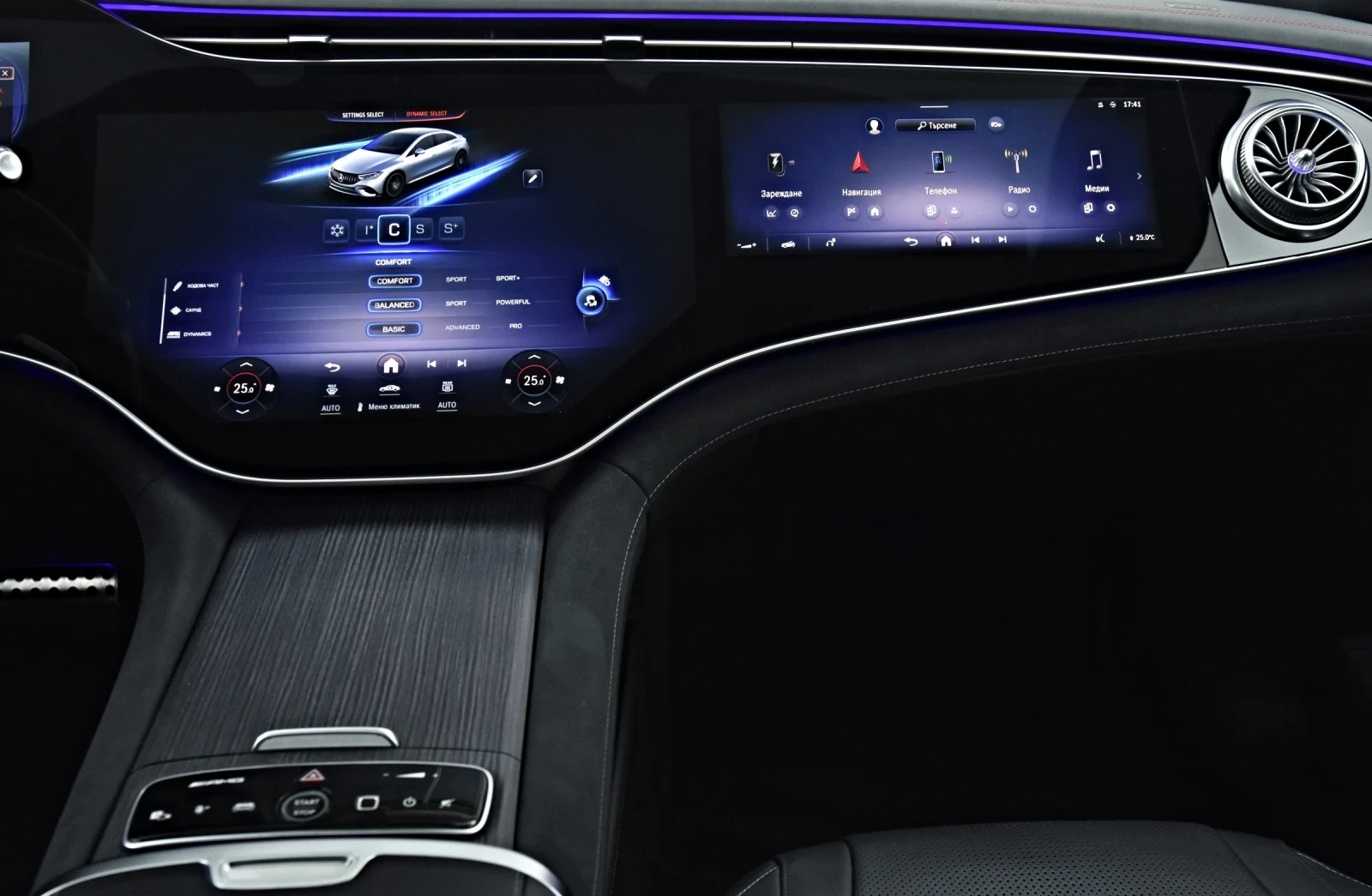 Mercedes-Benz EQE 43 AMG-OPTIC * 4M* HYPER SCREEN * BURMESTER* HUD | Mobile.bg � ����������� 12