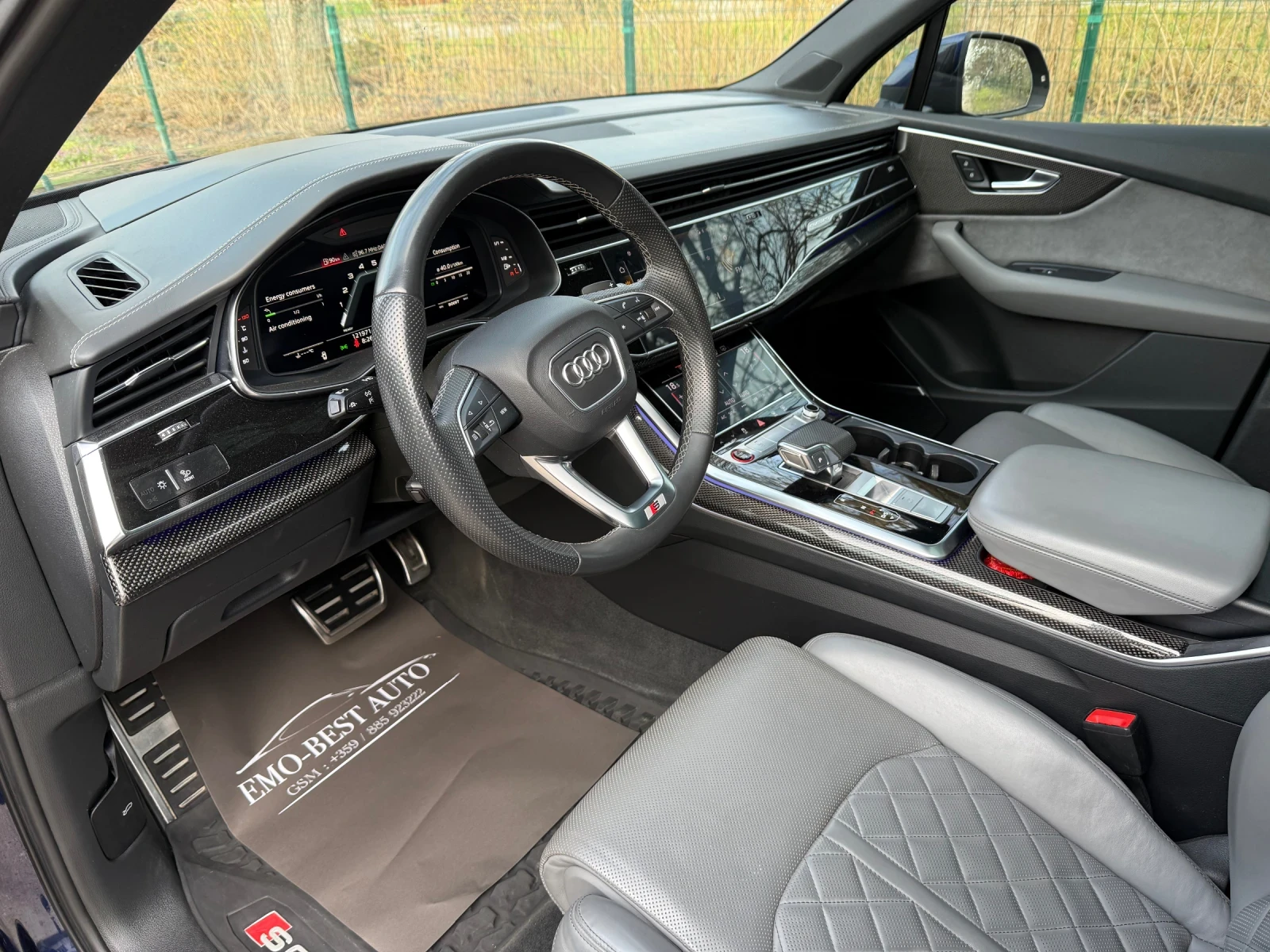 Audi SQ7 S-Line* 2021* 360* HUP* SOFTCL* PANO* DIST, снимка 10 - Автомобили и джипове - 54064812
