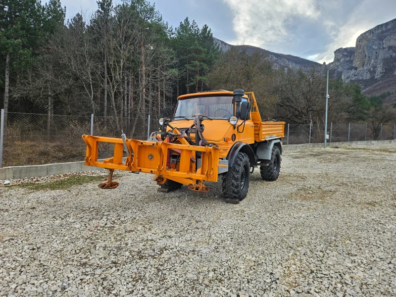 Mercedes-Benz UNIMOG 5000куб 3ст самосвал снегорин, снимка 2 - Камиони - 48742630