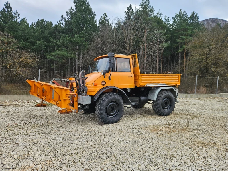 Mercedes-Benz UNIMOG 5000куб 3ст самосвал снегорин, снимка 3 - Камиони - 48742630