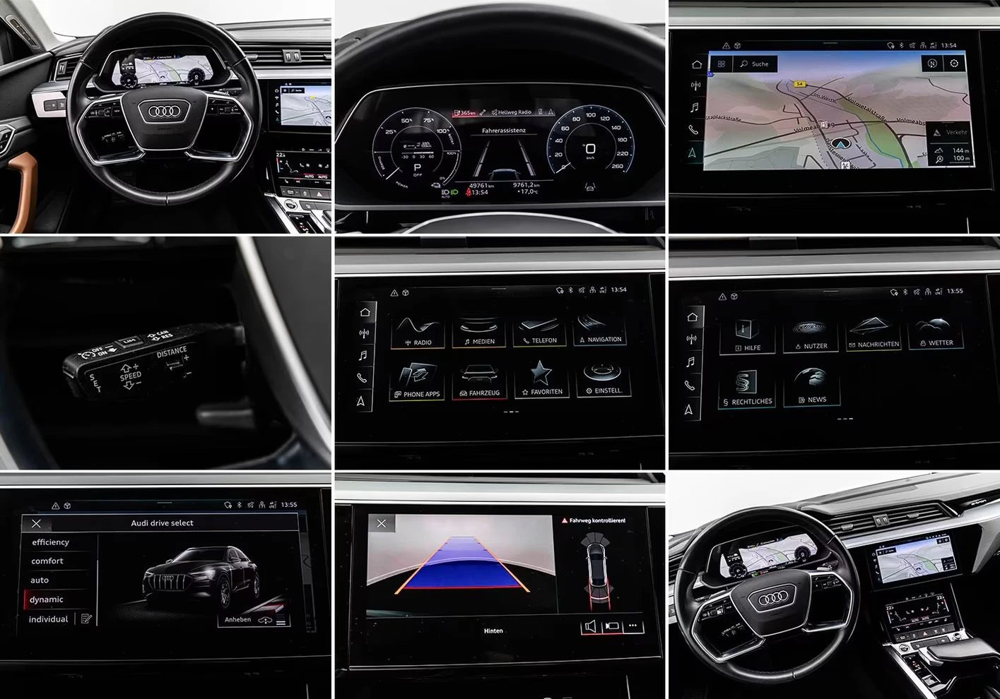 Audi E-Tron 55/SPORTBACK/408HP/BUSINESS/CAM/KLESS/HUD/ACC/449z, снимка 16 - Автомобили и джипове - 54700450