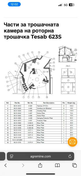 Машини за насипни материали Друга Tesab RK623CT, снимка 11