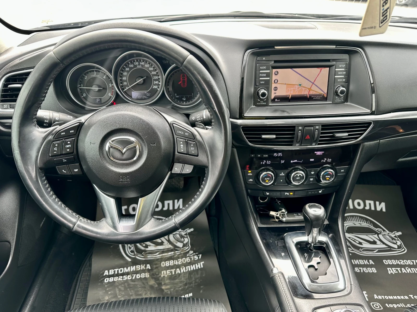 Mazda 6 2.2d-175k! Automatic! Keyless Go! Led! BiXenon! F1 - изображение 10