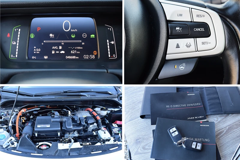 Honda Jazz 1.5ШВЕЙЦАРИЯ-109к.с/ДИСТРОНИК/НАВИ/LANE ASSIST, снимка 11 - Автомобили и джипове - 53049199