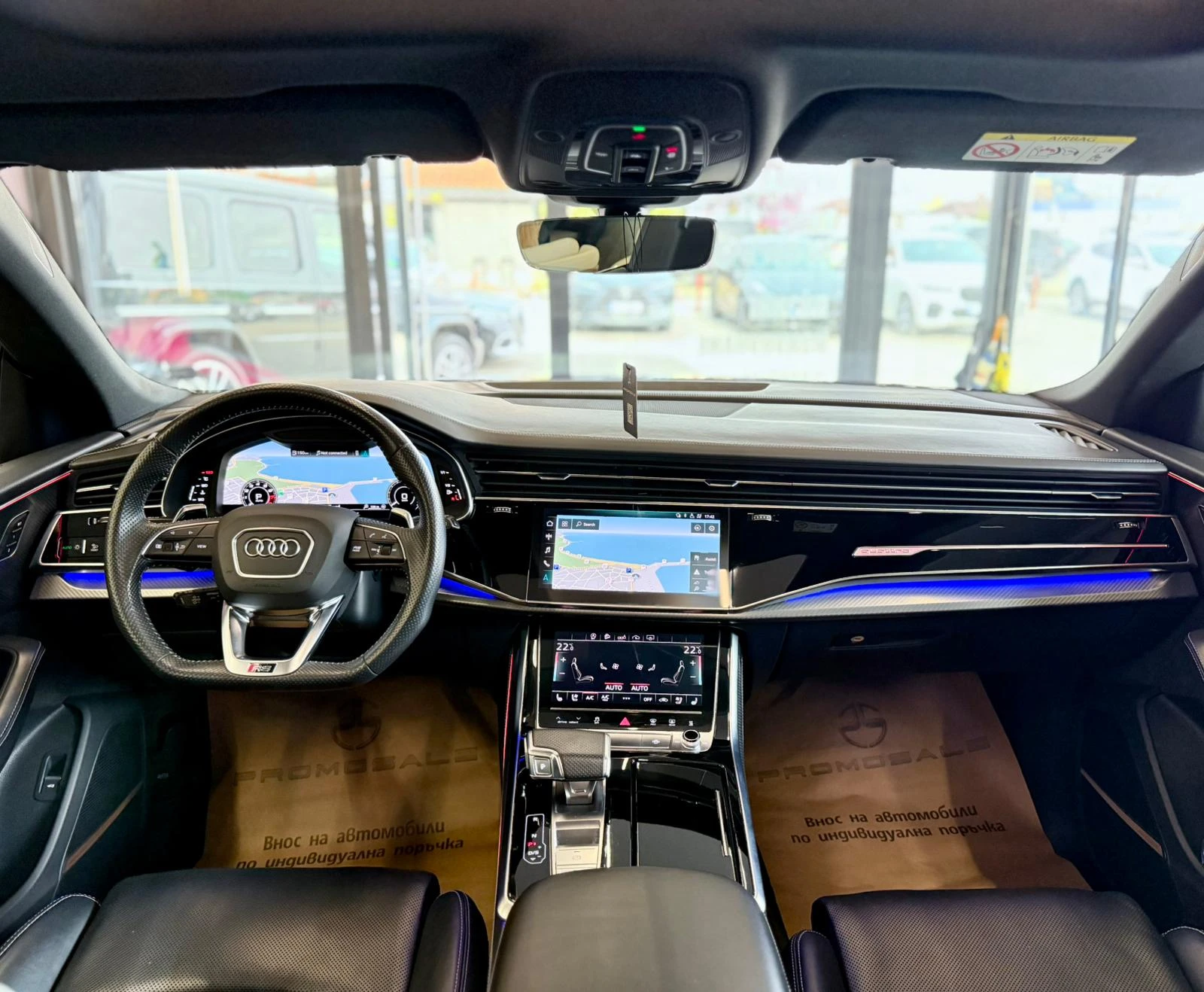 Audi RSQ8 Quattro* Pano* B&O* Подгрев* Обдух* Печка* Лизинг, снимка 9 - Автомобили и джипове - 54413780
