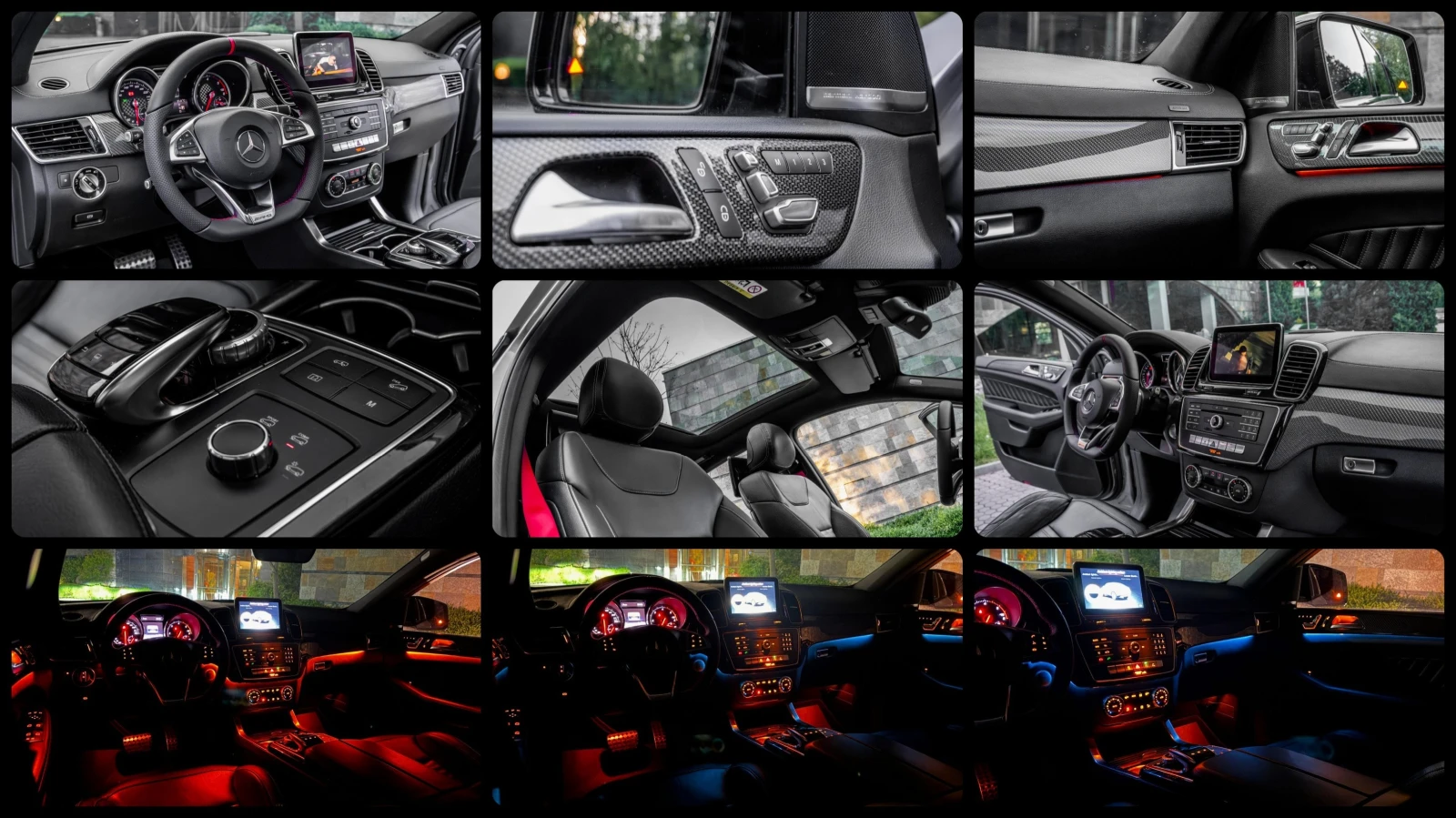 Mercedes-Benz GLE 350 d* 4MATIC* AMG PERFORMANCE* 3XTV* PANO* CARBON* , снимка 17 - Автомобили и джипове - 54347802