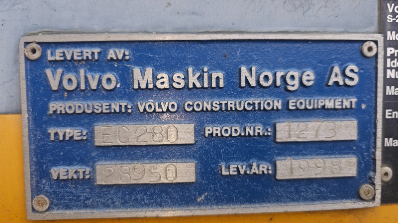 Багер Volvo EC 280, снимка 3 - Индустриална техника - 45876074
