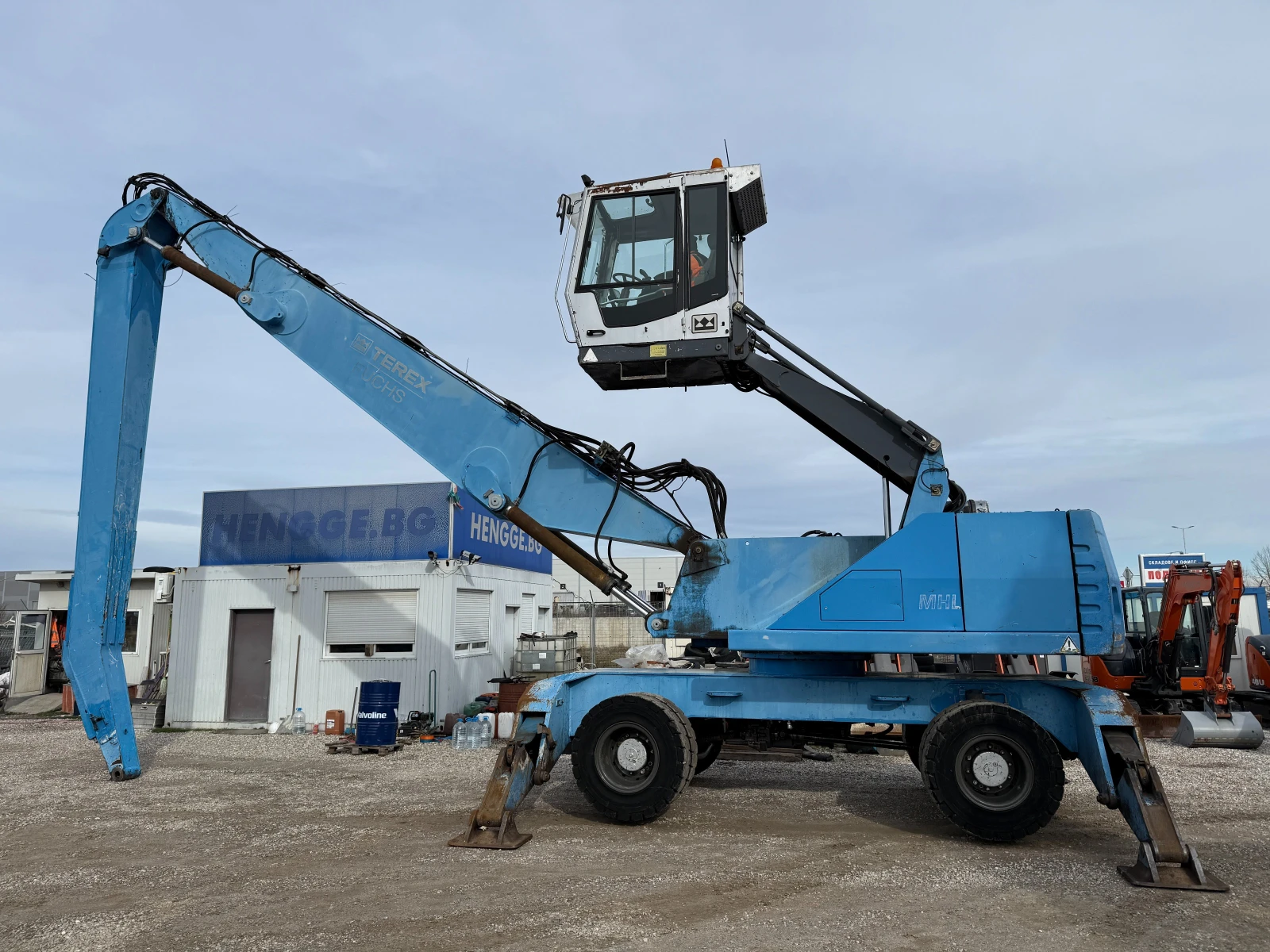 Багер Fuchs MHL 350 МАГНИТЕН ГЕНЕРАТОР, снимка 10 - Индустриална техника - 54516920