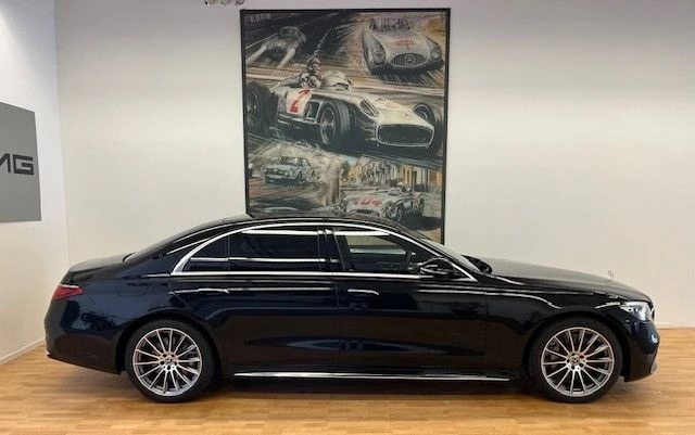 Mercedes-Benz S 580 е Long 4Matic Plug-in = AMG Line= Гаранция, снимка 3 - Автомобили и джипове - 47789913