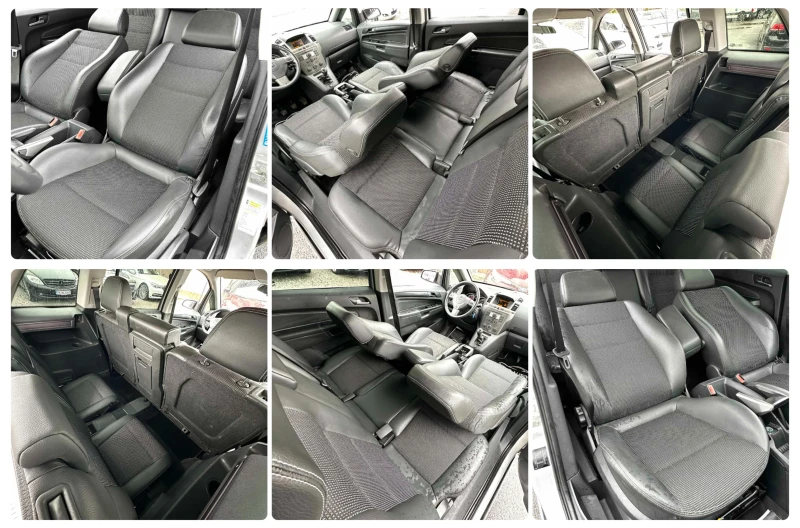 Opel Zafira 1.6i 105HP LPG 6+ 1 КОЖА, снимка 13 - Автомобили и джипове - 52654173
