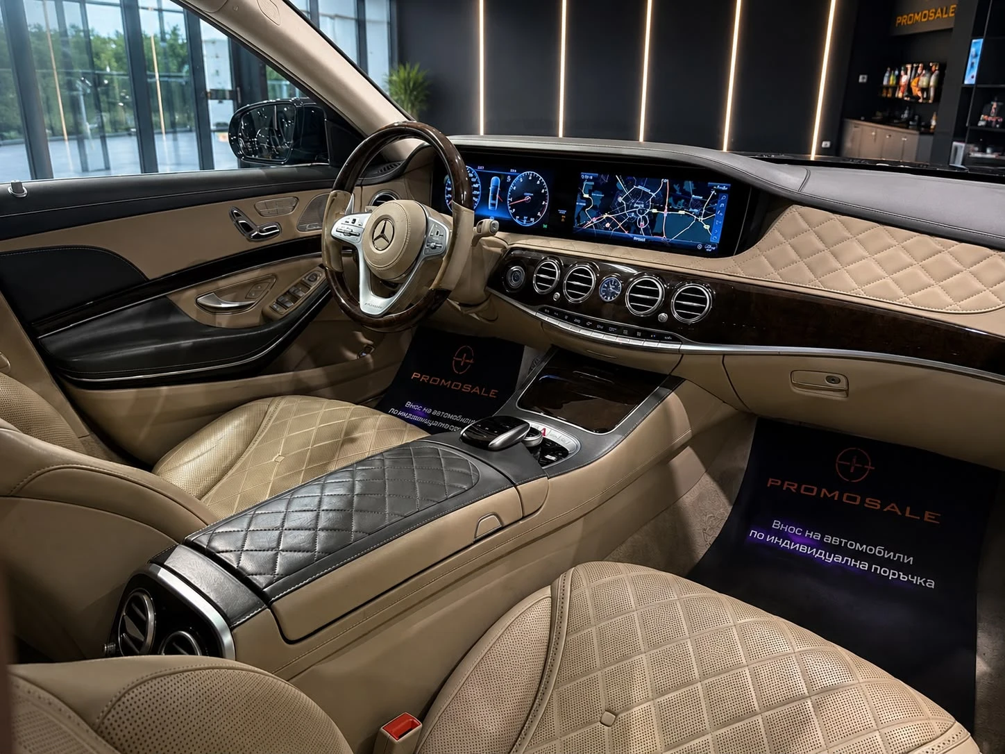 Mercedes-Benz S 560 MAYBACH* 4M* Designo* Full* Pano* TV* ЛИЗИНГ, снимка 11 - Автомобили и джипове - 55751800