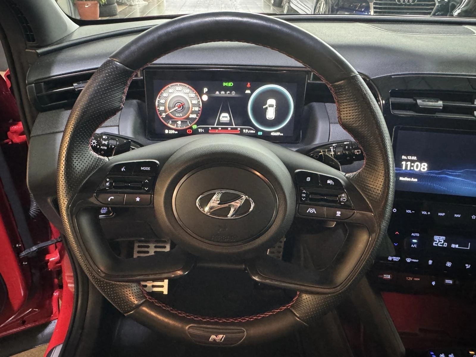 Hyundai Tucson 1.6 HYBRID* 4WD* N-LINE* KRELL* KEYLESS* DISTR* 36 - изображение 9