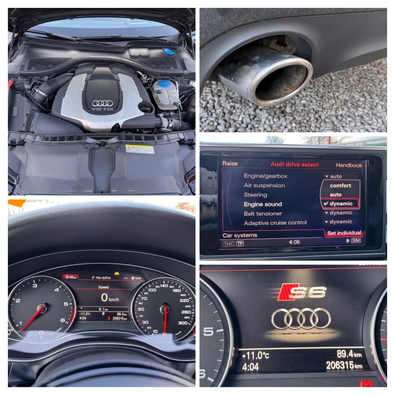 Audi A6 S6/3.0bi-TURBO/ВАКУУМ+ ОБДУХ+ ПОДГРЕ+ 360+ ДИСТР/Н, снимка 17 - Автомобили и джипове - 52618811