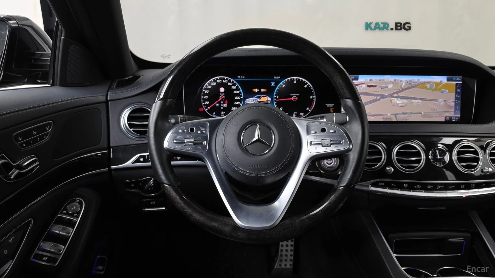 Mercedes-Benz S 350 4MATIC AMG* HUD* 360* ОБДУХ* НАВИ* ПАНО, снимка 11 - Автомобили и джипове - 56104613