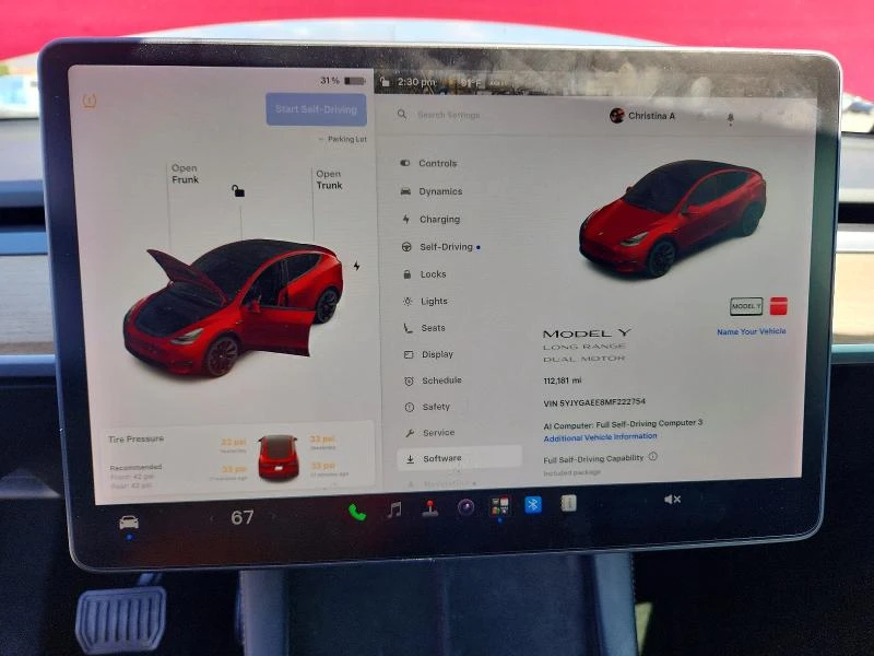 Tesla Model Y AWD Long Range / Градушков / Carfax, снимка 9 - Автомобили и джипове - 56234950