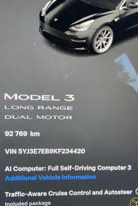 Tesla Model 3 Лонг Рейндж 4x4 , снимка 16
