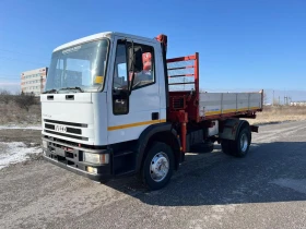 Iveco Eurocargo 120Е18 ОТЛИЧЕН ТРИСТРАНЕН САМОСВАЛ С КРАН, снимка 1