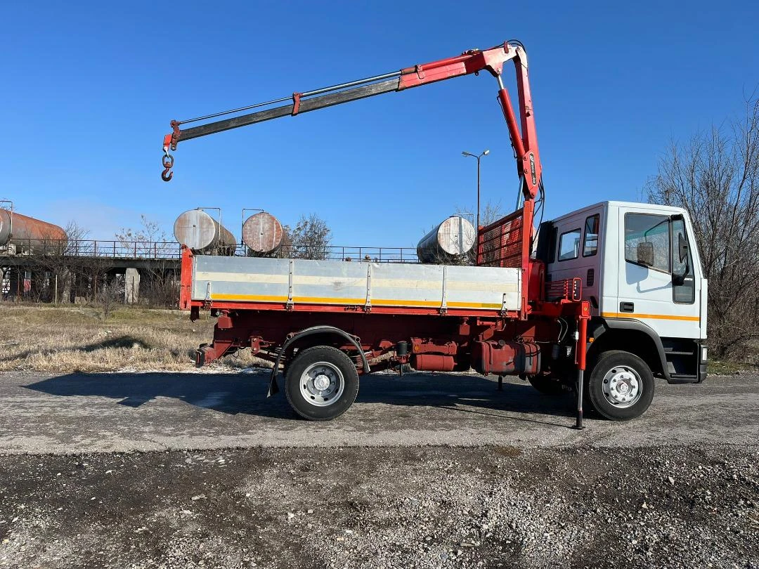 Iveco Eurocargo 120Е18 ОТЛИЧЕН ТРИСТРАНЕН САМОСВАЛ С КРАН, снимка 8 - Камиони - 54284797