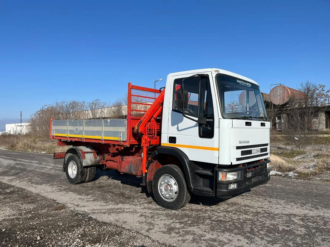 Iveco Eurocargo 120Е18 ОТЛИЧЕН ТРИСТРАНЕН САМОСВАЛ С КРАН, снимка 6 - Камиони - 54284797