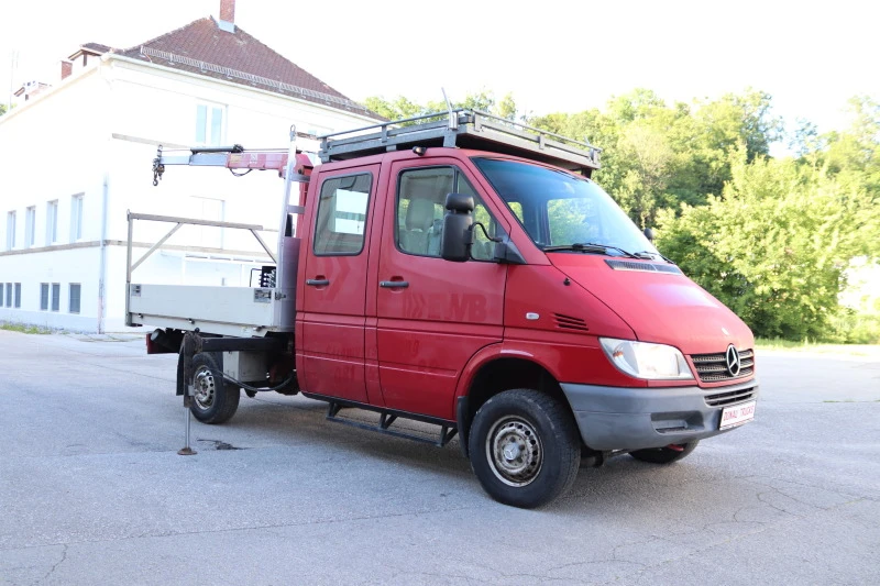 Mercedes-Benz Sprinter 313 4x4 DoKa Бордови с Кран, снимка 2 - Бусове и автобуси - 45900596