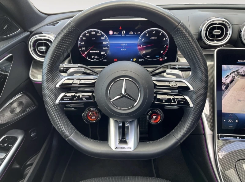 Mercedes-Benz C 43 AMG 4Matic+ Designo/Панорама/3D Burmester/360, снимка 12 - Автомобили и джипове - 52256748
