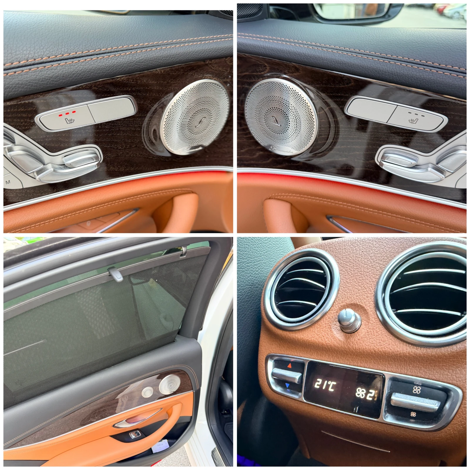 Mercedes-Benz E 300 DE AMG STYLE 4MATIC AIRMATIC PANORAMA PODGREV , снимка 16 - Автомобили и джипове - 56064279