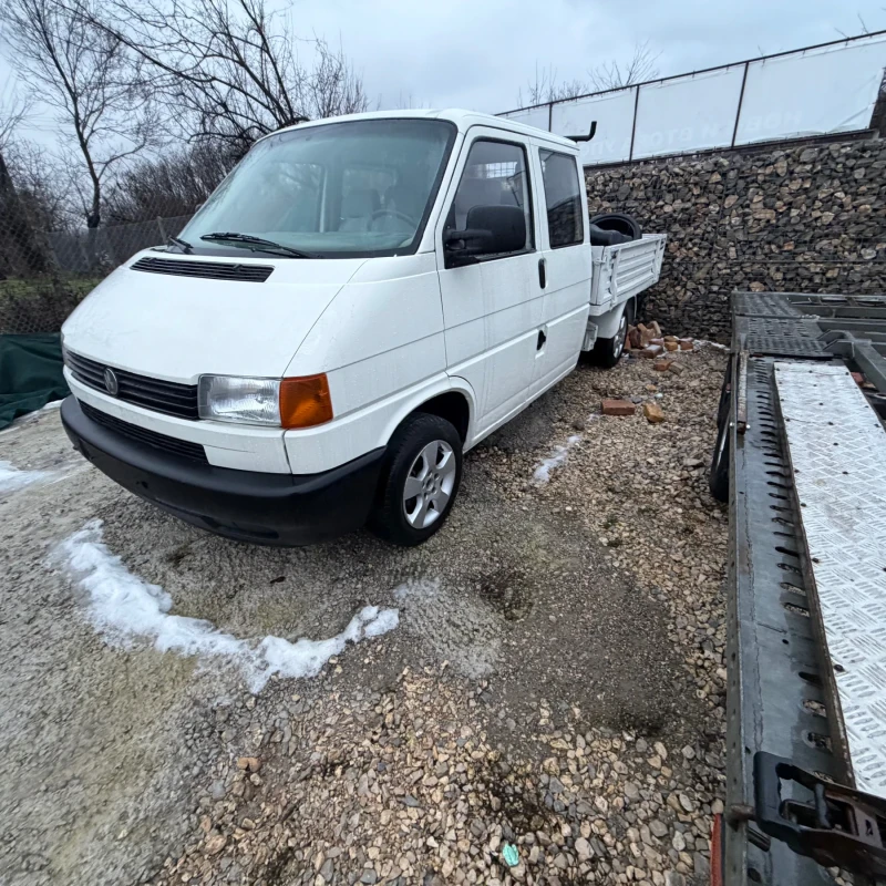 VW T4 Дубъл кабина 7 местен 2.4D, снимка 2 - Бусове и автобуси - 53272400