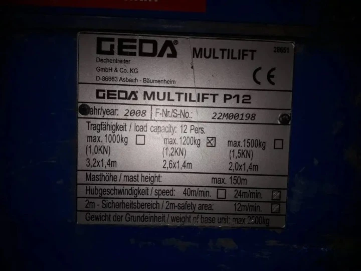 Платформи Друга GEDA Multilift P12  - изображение 4