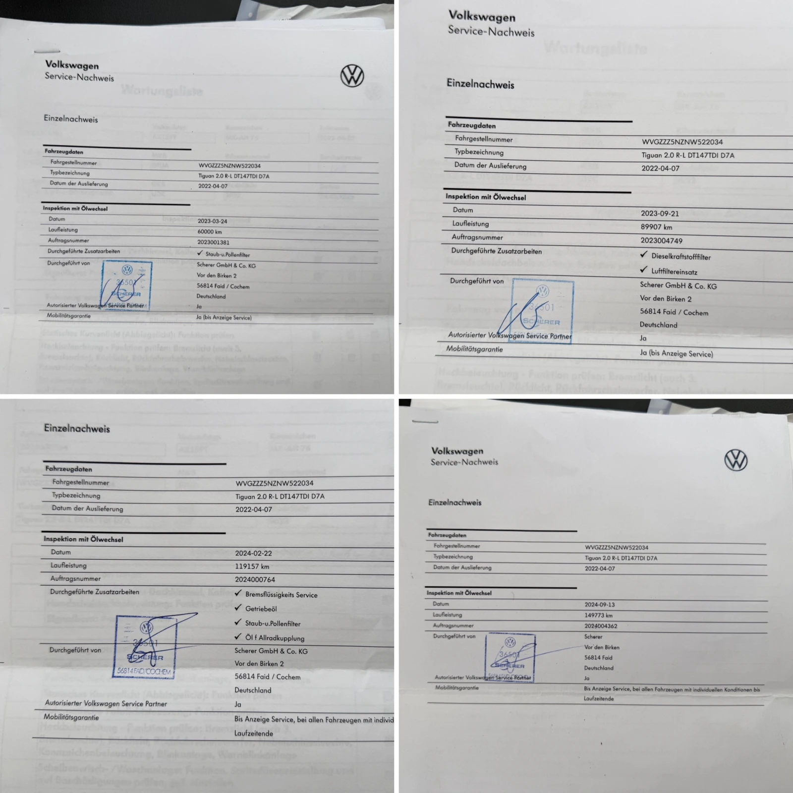 VW Tiguan 2.0TDI* R-Line* 200kc* С ПЪЛНА ИСТОРИЯ В VW, снимка 16 - Автомобили и джипове - 54193278