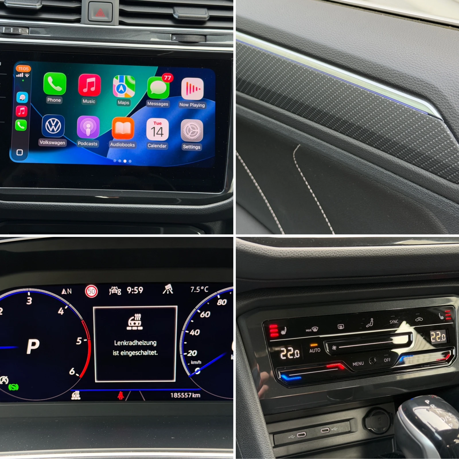 VW Tiguan 2.0TDI* R-Line* 200kc* С ПЪЛНА ИСТОРИЯ В VW, снимка 12 - Автомобили и джипове - 54193278