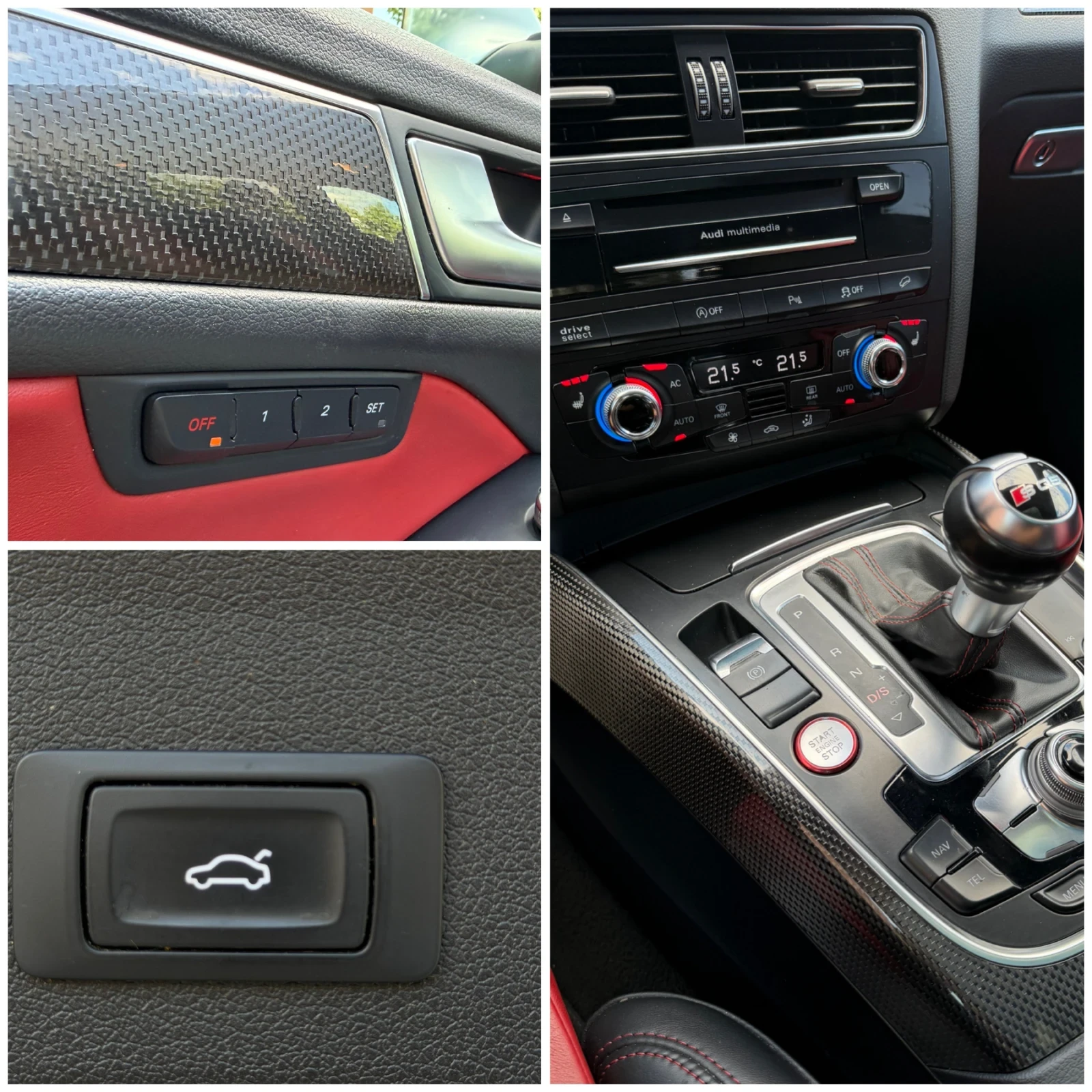 Audi Q5  SQ5 3.0BITDI/B&O/Дистроник/Carbon/Keyless, снимка 15 - Автомобили и джипове - 55504867