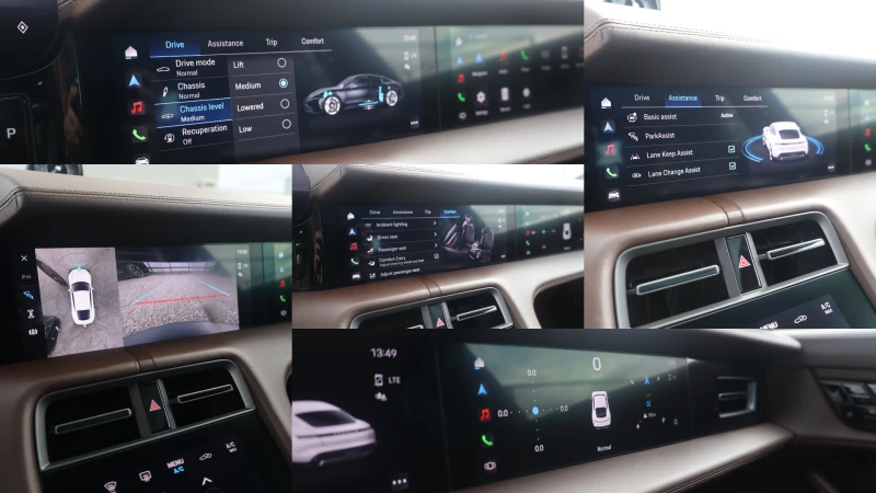 Porsche Taycan 4S MATRIX Luft 360 PANO BOSE Chrono SzH #iCarbg, снимка 13 - Автомобили и джипове - 52393009