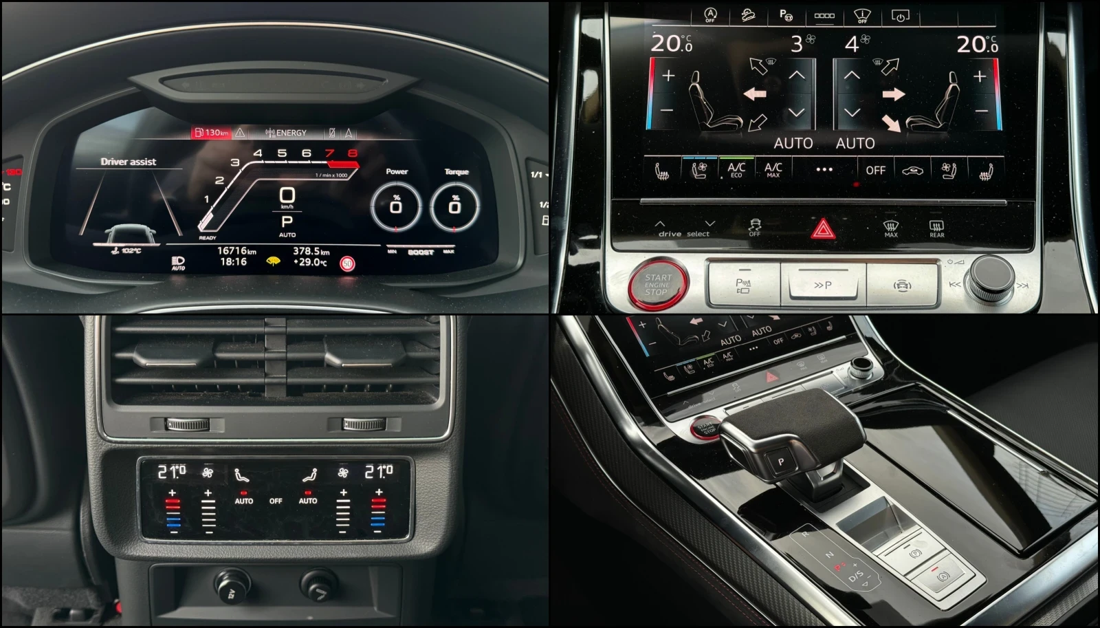 Audi RSQ8 В гаранция/DYNAMIC/CARBON/HEAD UP/PANO/MATRIX/360 - изображение 9