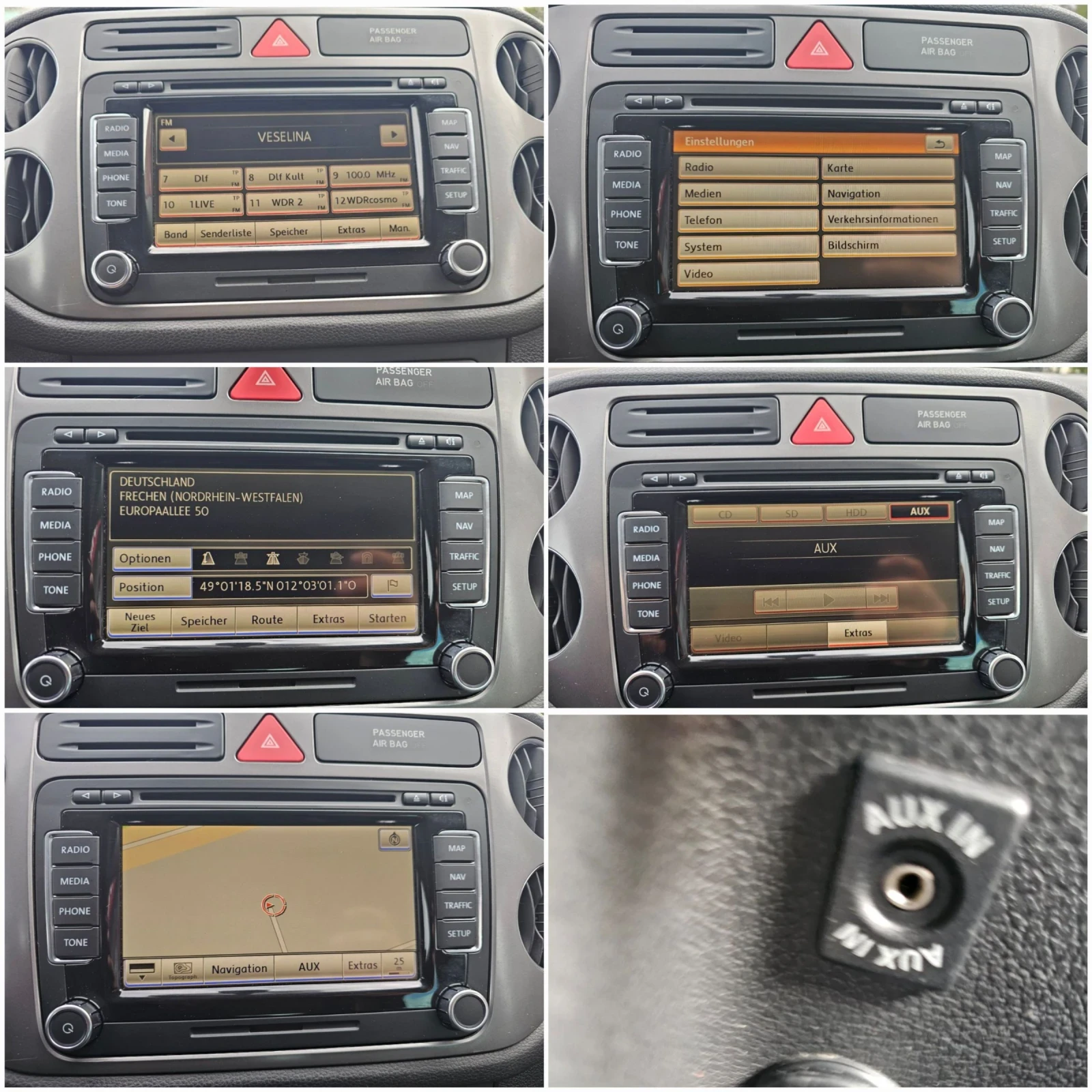 VW Tiguan 2.0 TDI/ 4-MOTION/ ПАНОРАМА/ АВТОМАТИК/ КОЖА, снимка 11 - Автомобили и джипове - 53637319