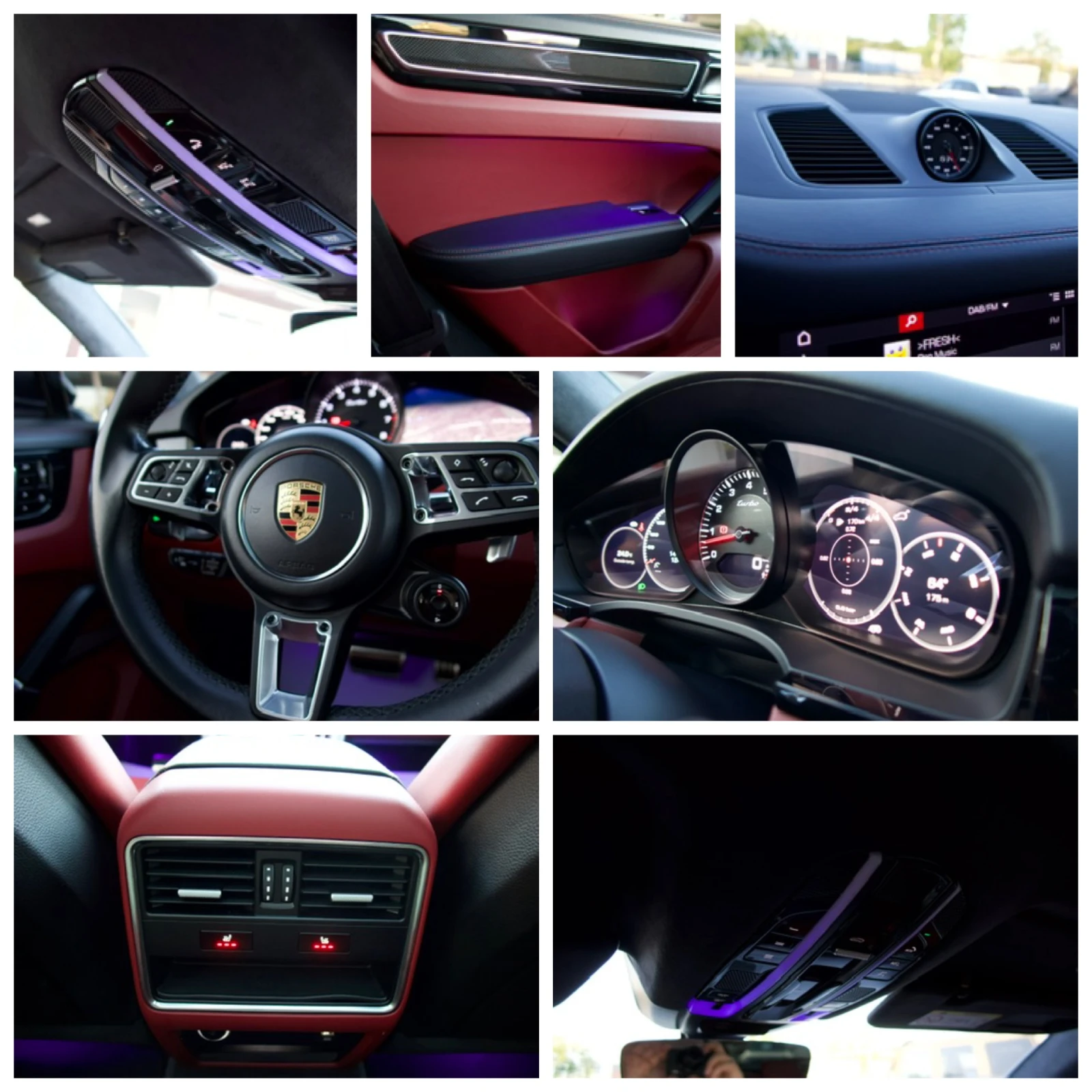Porsche Cayenne TURBO 550к.с* Carbon* Matrix* SportChrono, снимка 16 - Автомобили и джипове - 54429528
