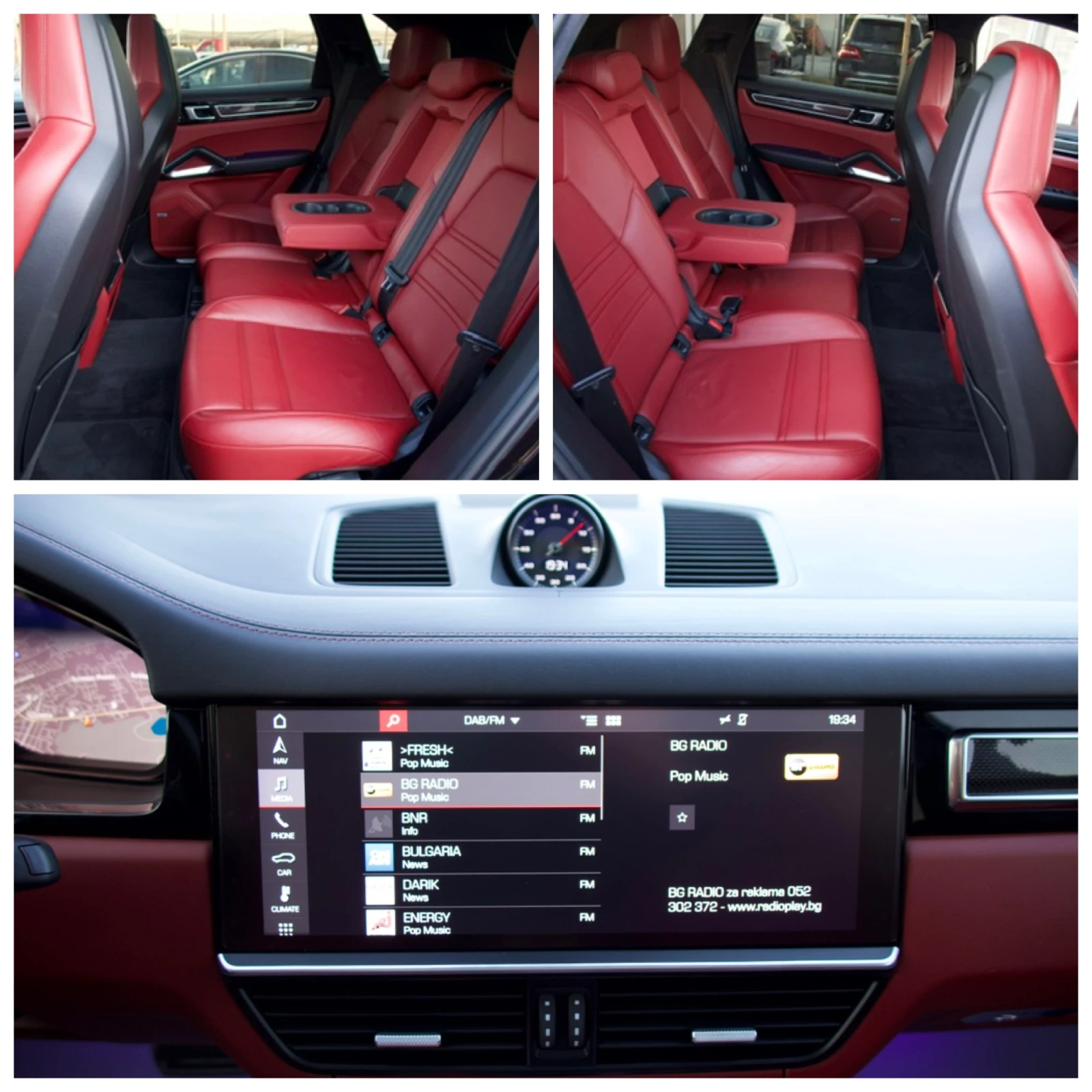 Porsche Cayenne TURBO 550к.с* Carbon* Matrix* SportChrono, снимка 17 - Автомобили и джипове - 54429528