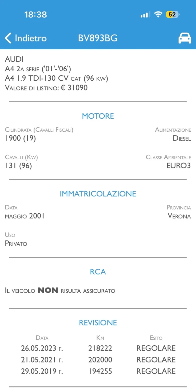 Audi A4 1.9 TDI, снимка 15 - Автомобили и джипове - 53179937