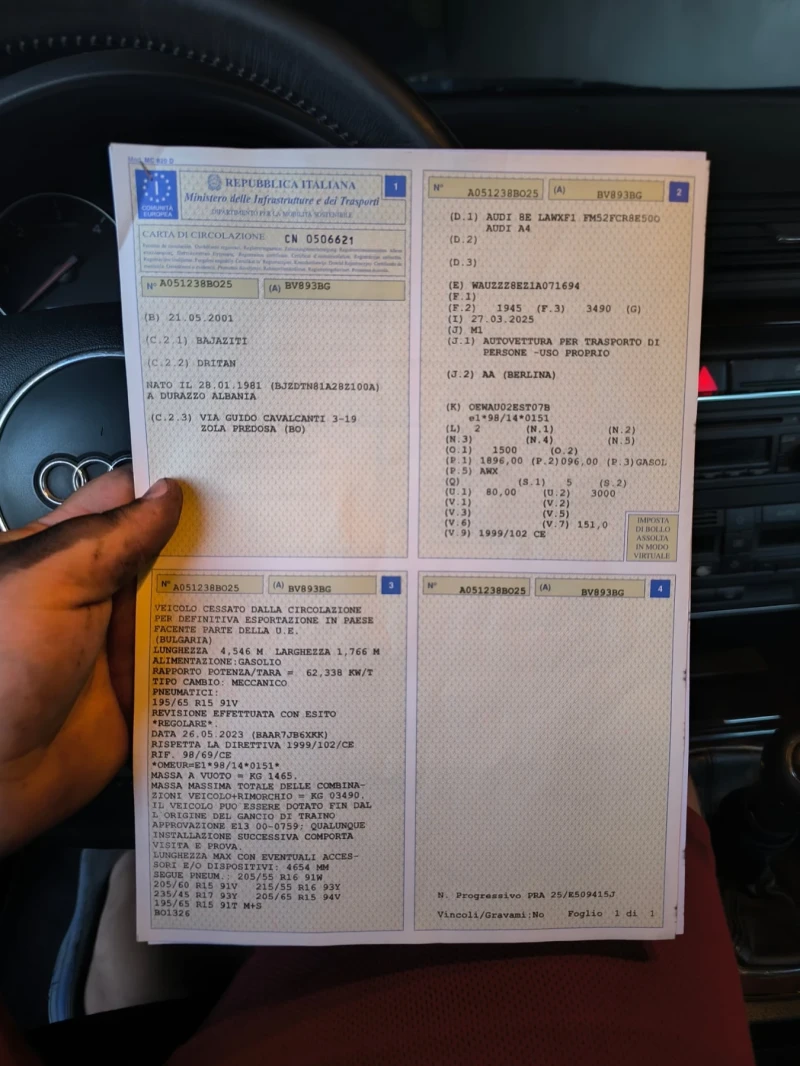 Audi A4 1.9 TDI, снимка 14 - Автомобили и джипове - 53179937