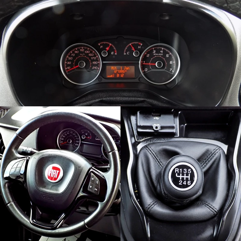 Fiat Doblo 1.4T/МЕТАН/NAVi/КЛИМАТРОНИК/127х.км./ЧИСТО НОВ, снимка 13 - Автомобили и джипове - 54622366