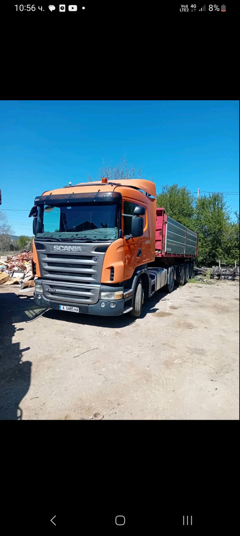 Scania R 420 Полуремарке гондола - изображение 4