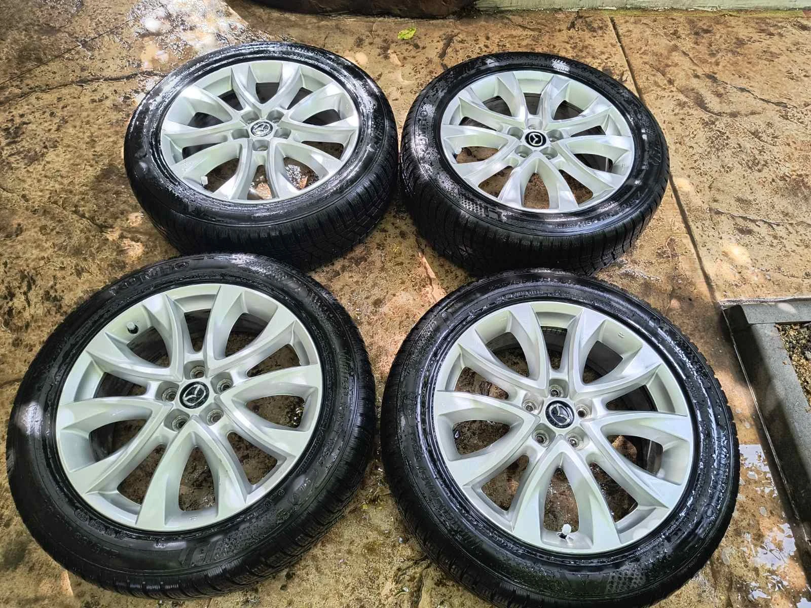 Оригинални джанти 19" за Mazda CX5 със зимни гуми Kumho 225/55R19, снимка 4 - Части - 54902515
